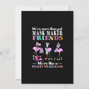 Cartes Pour Fêtes Annuelles Étaient Plus Que Juste Mask Maker Flamant rose Ami