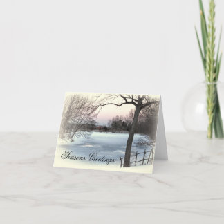 Cartes Pour Fêtes Annuelles Étang congelé
