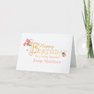 Cartes Pour Fêtes Annuelles Étape Mère Anniversaire avec Clematis Flowers Card