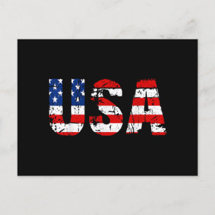 Cartes Pour Fêtes Annuelles États-Unis Drapeau américain Drapeau US National P