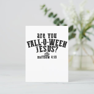 Cartes Pour Fêtes Annuelles Êtes-vous Chute-O-Ween Jésus Christian Halloween