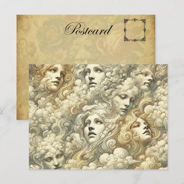 Cartes Pour Fêtes Annuelles Ethereal Drift - Gothique victorien (Devant / Derrière)