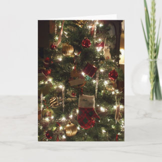 Cartes Pour Fêtes Annuelles étincelles d'arbre de Noël
