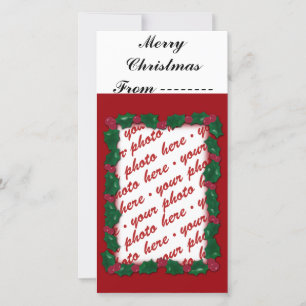 Cartes Pour Fêtes Annuelles Étiquette photo de Noël ou cadeau photo
