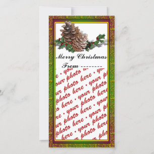 Cartes Pour Fêtes Annuelles Étiquette photo de Noël ou cadeau photo