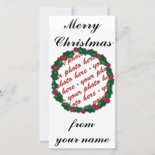 Cartes Pour Fêtes Annuelles Étiquette photo de Noël ou cadeau photo