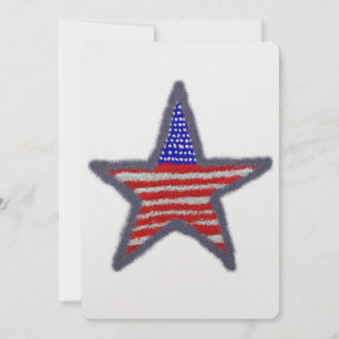 Cartes Pour Fêtes Annuelles étoile américaine