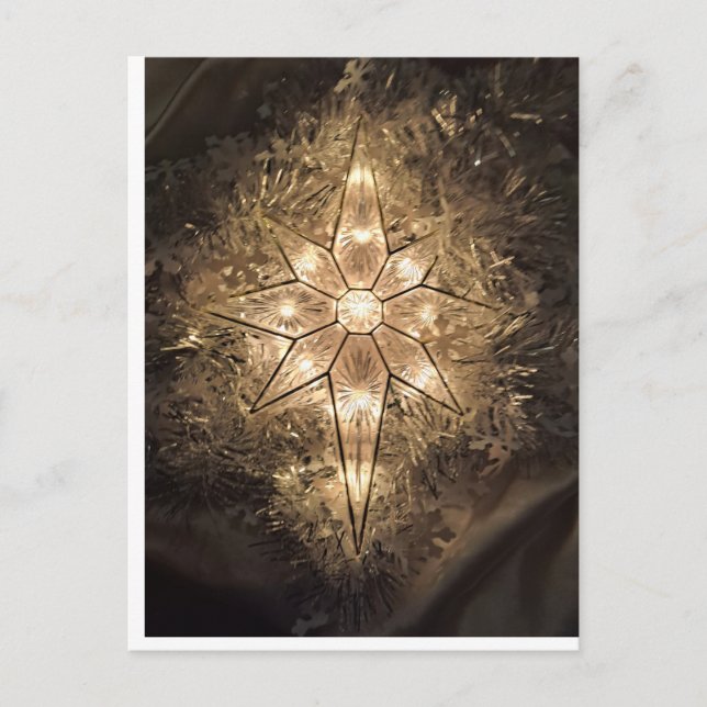 Cartes Pour Fêtes Annuelles Étoile brillante (Devant)