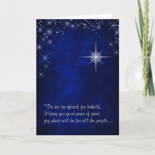 Cartes Pour Fêtes Annuelles Étoile de Bethléem Premier Noël
