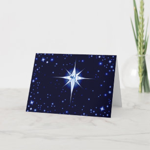 Cartes Pour Fêtes Annuelles Étoile de nativité de Noël
