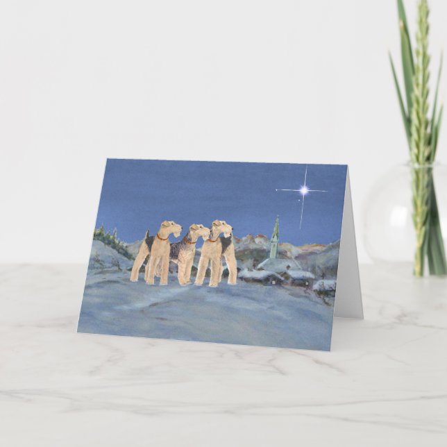 Cartes Pour Fêtes Annuelles Étoile de Noël (Devant)