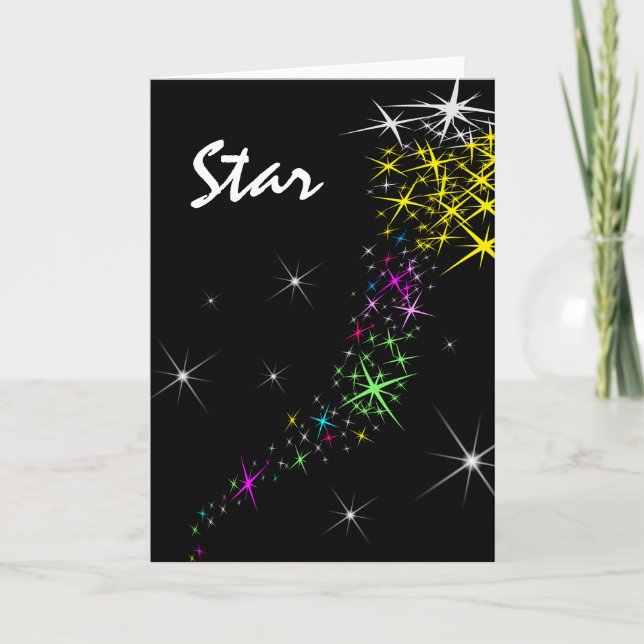 Cartes Pour Fêtes Annuelles Étoile de Noël (Devant)