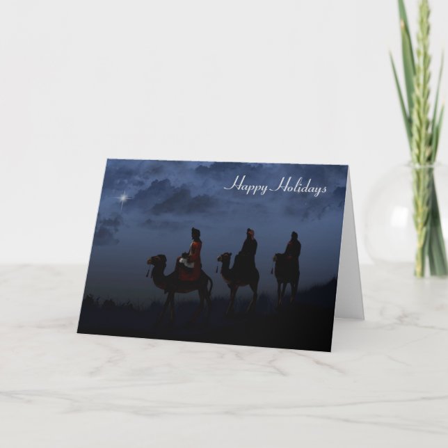 Cartes Pour Fêtes Annuelles Étoile de Noël (Devant)