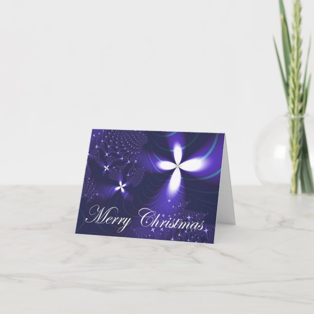 Cartes Pour Fêtes Annuelles Étoile de Noël (Devant)