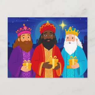 Cartes Pour Fêtes Annuelles Étoile de Noël de l'Épiphanie des Trois Sages