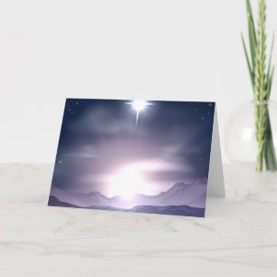 Cartes Pour Fêtes Annuelles Étoile de Noël de nativité de Bethlehem
