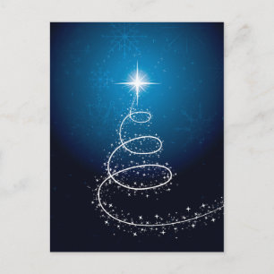 Cartes Pour Fêtes Annuelles Étoile de Noël et flocons de neige