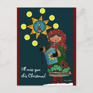 Cartes Pour Fêtes Annuelles Étoile de Noël ukrainienne