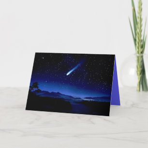 Cartes Pour Fêtes Annuelles étoile filante COM-rencontrée