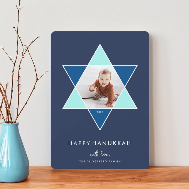 Cartes Pour Fêtes Annuelles Étoile mosaïque | Hanoukka Photo (Créateur téléchargé)