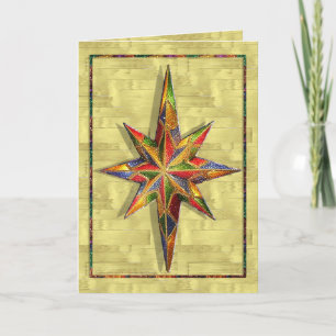 Cartes Pour Fêtes Annuelles Étoile parties scintillant