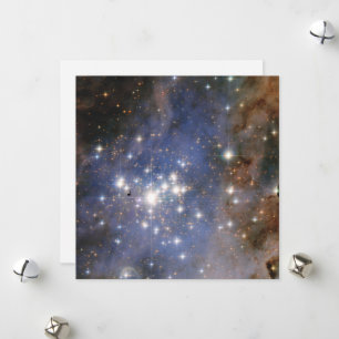 Cartes Pour Fêtes Annuelles Étoiles de diamant en Carina Nebula Hubble Space
