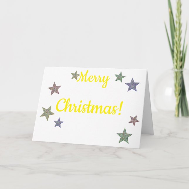 Cartes Pour Fêtes Annuelles Étoiles de gloire Noël (Devant)