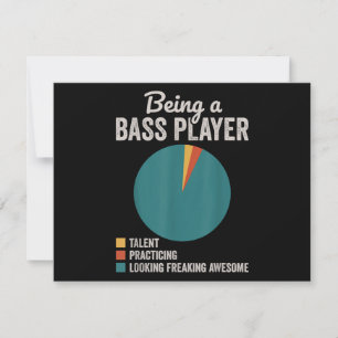 Cartes Pour Fêtes Annuelles Être un musicien bassis Funny Bass Guitar Joueur