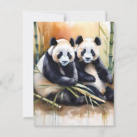 Étude de l'ours de panda A - Aquarelles
