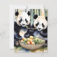 Étude de l'ours de panda C - Aquarelles