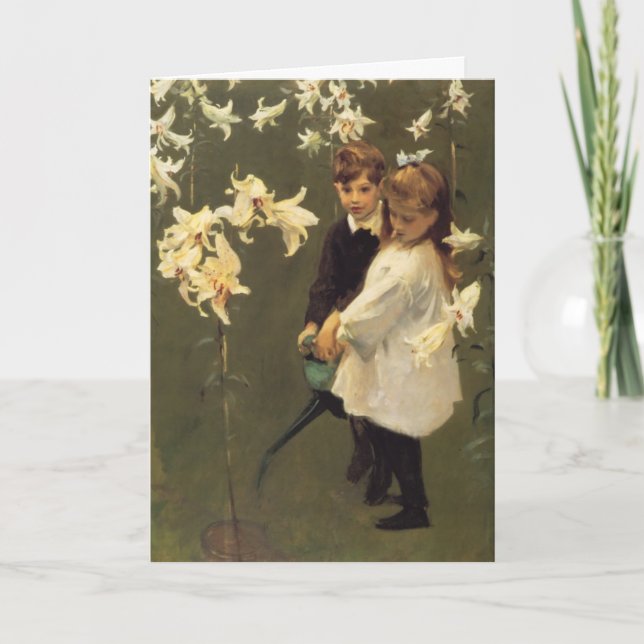 Cartes Pour Fêtes Annuelles Étude des enfants de Vickers (Devant)