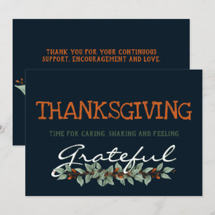 Cartes Pour Fêtes Annuelles Eucalyptus moderne  Je me sens reconnaissant  Acti