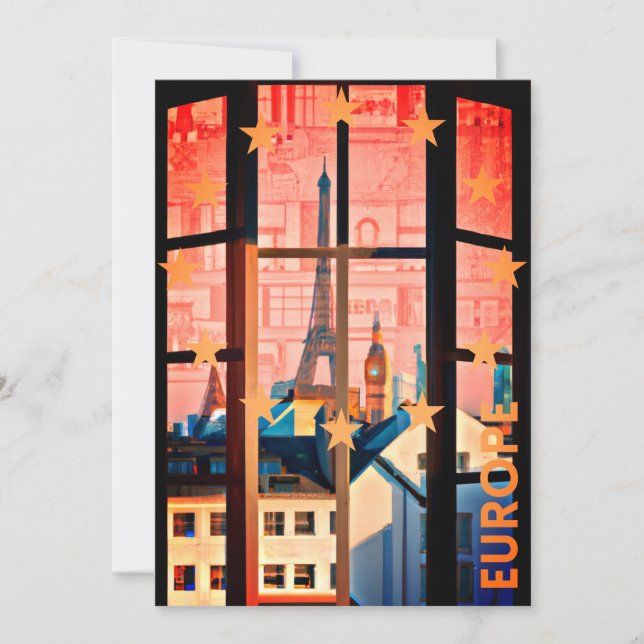 Cartes Pour Fêtes Annuelles Europe (Devant)