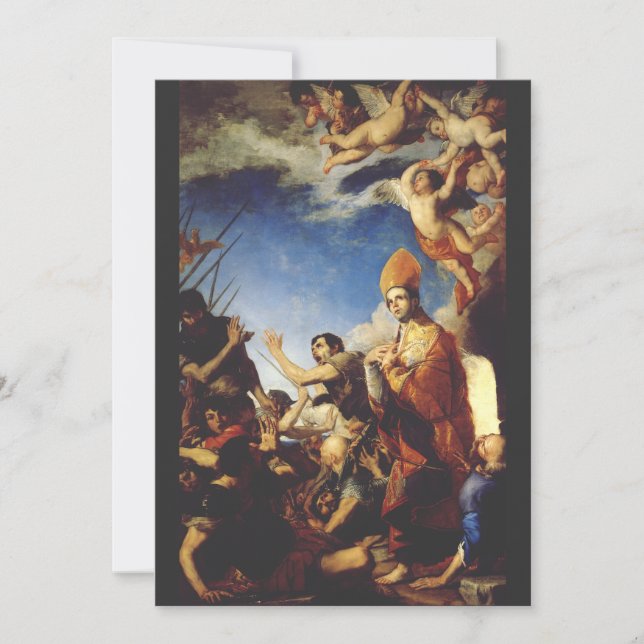 Cartes Pour Fêtes Annuelles Évêque de Saint Januarius de Bénévent (Devant)