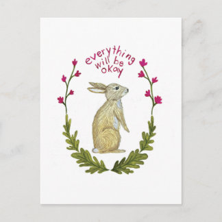 Cartes Pour Fêtes Annuelles Everything Will Be Ok Postcard