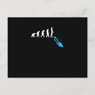 Cartes Pour Fêtes Annuelles Evolution humaine Funny Scuba Diving Diver Graphic
