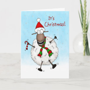 Cartes Pour Fêtes Annuelles Excited superbe c'est mouton de Noël