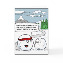 Exercice Frosty Snowman Funny Card
