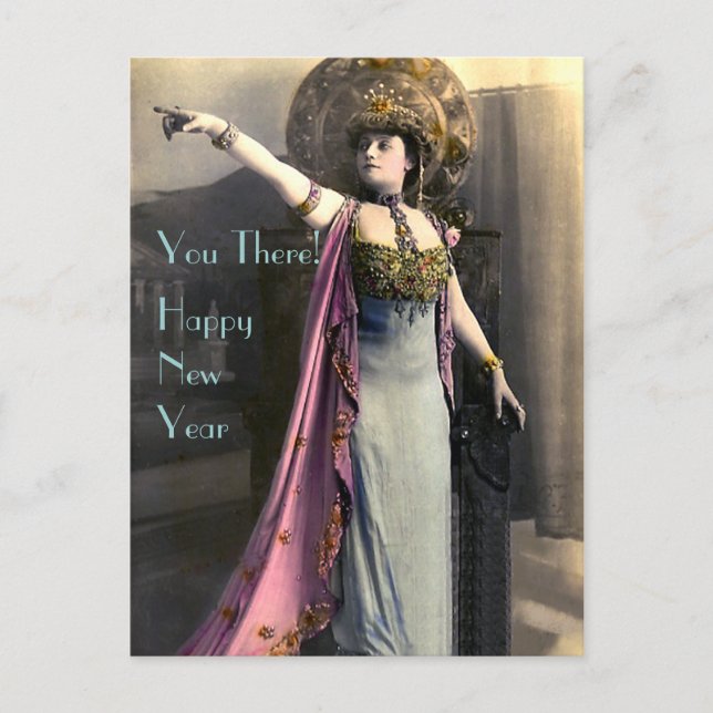 Cartes Pour Fêtes Annuelles Exiger un joyeux Nouvel An (Devant)