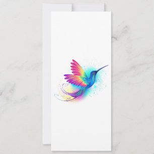 Cartes Pour Fêtes Annuelles Exotic Rainbow Hummingbird