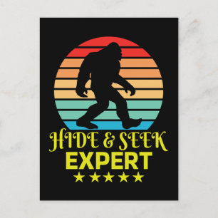 Cartes Pour Fêtes Annuelles Expert de cache-cache Bigfoot drôle