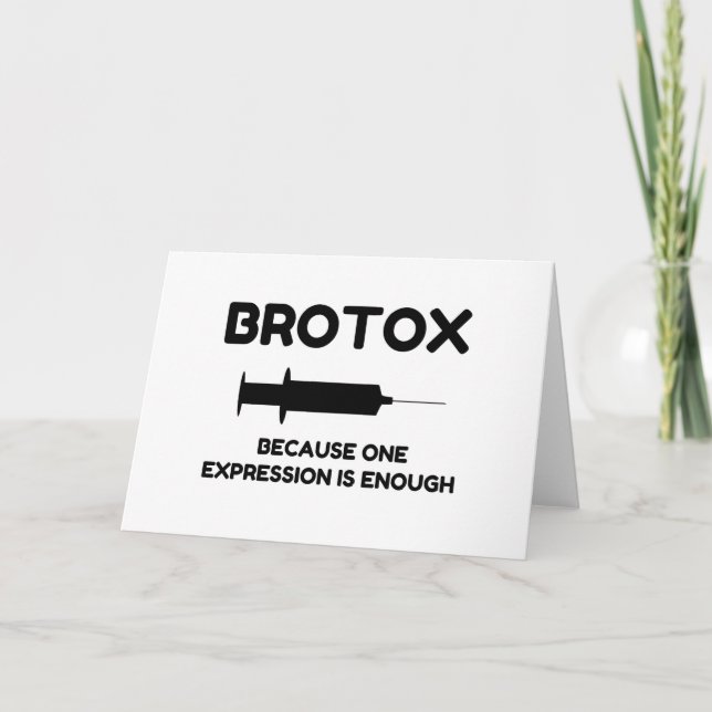 Cartes Pour Fêtes Annuelles Expression Botox (Devant)