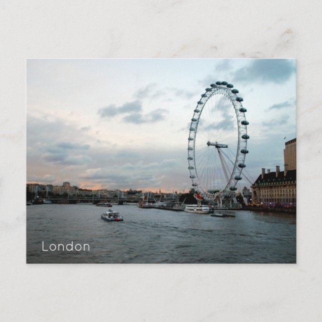 Cartes Pour Fêtes Annuelles Eye de Londres (Devant)