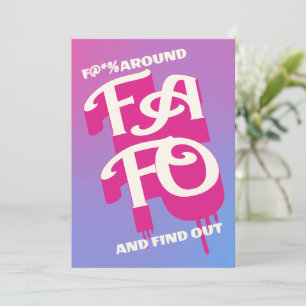 Cartes Pour Fêtes Annuelles F__K Autour Et Découvrez Le Blanc Sur La Typograph