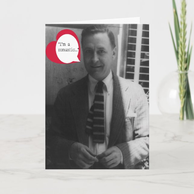 Cartes Pour Fêtes Annuelles F. Scott Fitzgerald Valentin (Devant)