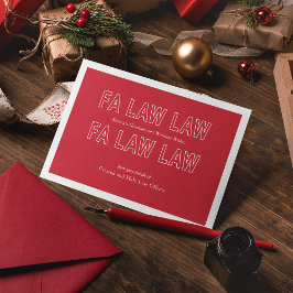 Cartes Pour Fêtes Annuelles Fa Law Law Funny Lawyer Joke Christmas