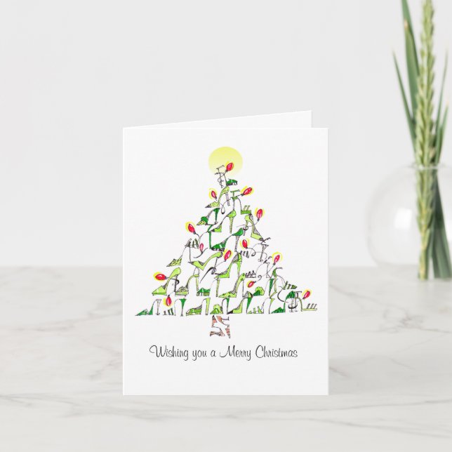Cartes Pour Fêtes Annuelles Fab' Shoe Tree Cards/ Must see inside! (Devant)