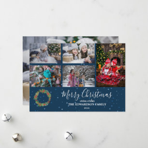 Cartes Pour Fêtes Annuelles Fabriquez votre propre collage de baies de Noël
