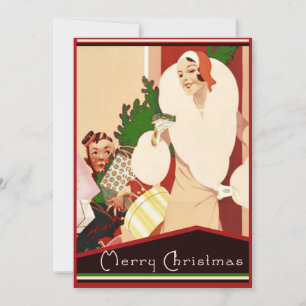 Cartes Pour Fêtes Annuelles Fabuleux Noël Art déco