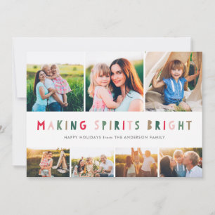 Cartes Pour Fêtes Annuelles Faire des esprits brillants Collage Holiday 7 Cart